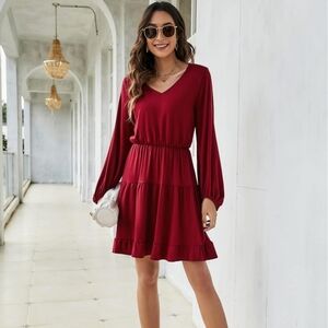 NWT Missky  Ruffle Tiered Swing Dress L